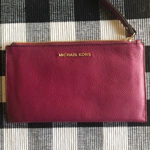 Michael Kors leather clutch